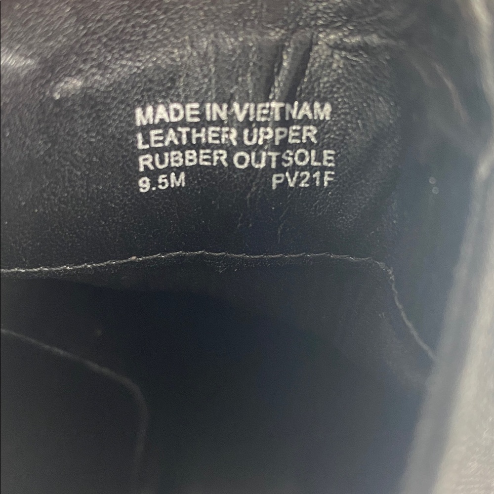 Michael Kors Chain Ankle Boots | Black Leather Lug Sole | Size 9.5 - Picture 7 of 10